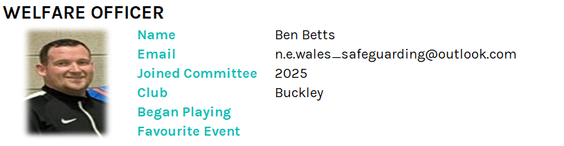 Welfare Officer